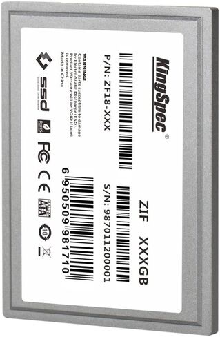 KingSpec Yansen 64GB 1.8" ZIF 40pin SSD Solid State Disk SM2236 Controller Compatible with Compact PC, Old Laptop and Media Player in Saudi Arabia