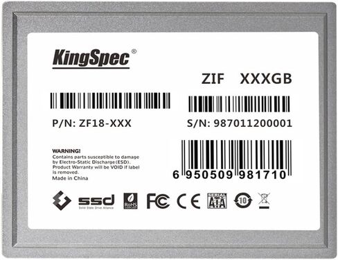 KingSpec Yansen 64GB 1.8" ZIF 40pin SSD Solid State Disk SM2236 Controller Compatible with Compact PC, Old Laptop and Media Player in Saudi Arabia