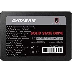 DATARAM 480GB 2.5" SSD Drive مشغل الاقراص الصلبة متوافق مع HP ZBOOK 15U G4 in Kuwait