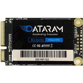 DATARAM mSata SSD محرك الأقراص الصلبة الداخلي قرص صغير ساتا (512GB) in Kuwait