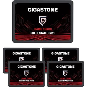 جيجاستون SSD ساتا 1TB SSD 2.5 جيم برو 3D ناند SSD داخلي SLC سرعة معززة 540MB/s، ذاكرة تخزين داخلية ثابتة مطورة للكمبيوتر وPS4 واللابتوب SSD ساتا III 6Gb/s 2.5 انش/7 ملم in Saudi Arabia