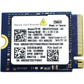 Solid State Drive 9997345-921.A00GSO Compatible Replacement Spare Part for Kingston 0M3PDP3256B-AD 256GB M.2 2230 NVMe PCIe Gen3 x4 SSD in Saudi Arabia