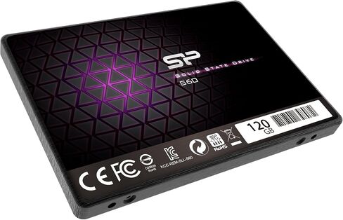 Silicon Power 120GB SSD S60 MLC High Endurance SATA III 2.5" 7mm (0.28") Internal Solid State Drive- Free-download SSD Health Monitor Tool Included (SP120GBSS3S60S25) in Kuwait