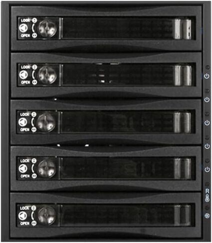 i-Star BPU-350HD-BPL 3X 5.25 to 5X 3.5 2.5" 12Gb/s HDD SSD Hot-swap Rack in Saudi Arabia