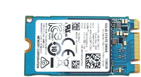 Solid State Drive SM38C19611 8SSM38C19611 Compatible Replacement Spare Part for Lenovo Toshiba BG3 KBG30ZMT128G 128GB PCI Express 3.0 x2 TLC NVMe M.2 1620 Internal SSD in Saudi Arabia