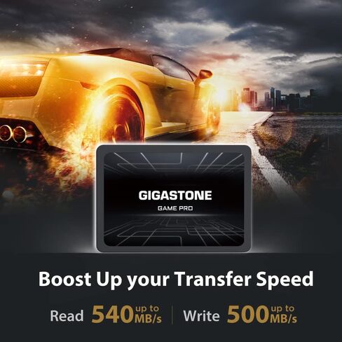 Gigastone Game Pro 2-Pack 2TB SSD SATA III 6Gb/s. 3D NAND 2.5" Internal Solid State Drive, Read up to 540MB/s. Compatible with PS4, PC, Desktop and Laptop, 2.5 inch 7mm (0.28") in Saudi Arabia