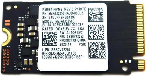 محرك الحالة الصلبة MZALQ256HAJD-000L2 قطع غيار بديلة متوافقة مع سامسونج MZ-ALQ2560 256GB M.2 2242 NVMe PCIe Gen3 x4 SSD in Kuwait