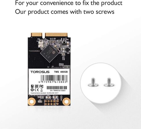 محرك أقراص الحالة الصلبة TOROSUS mSATA مقاس 50 * 30 مم سعة 480 جيجابايت للكمبيوتر المحمول أسود/أزرق in Kuwait
