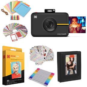 Kodak Step Touch | 13MP Digital Camera & Instant Printer with 3.5 LCD Touchscreen Display, 1080p HD Video - Editing Suite, Bluetooth & Zink Zero Ink Technology | White in Kuwait