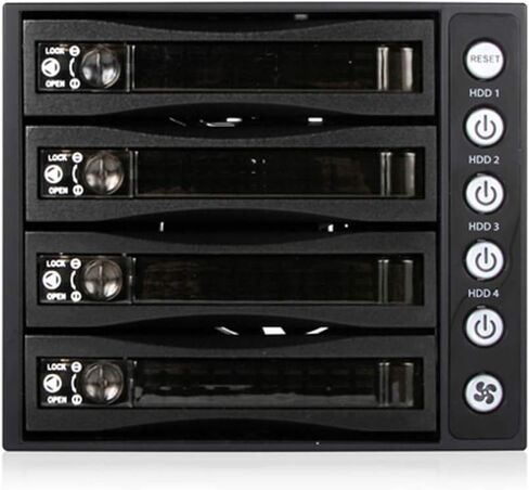 i-Star BPU-340HD-BPL 3X 5.25 to 4X 3.5 2.5" 12Gb/s HDD SSD Hot-swap Rack in Saudi Arabia