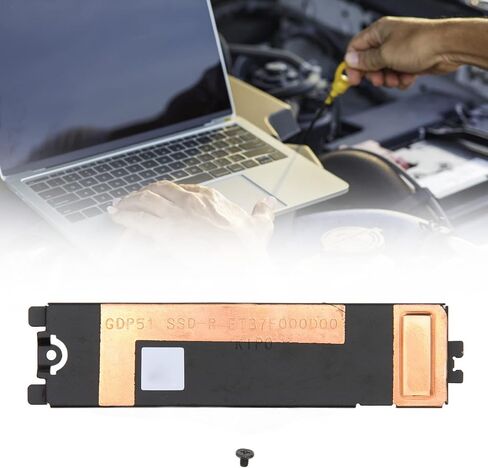 SSD Heat Sink Cover, Made of Aluminum Alloy Long Life and High Practicality for Replacement Suitable for XPs 15 9500 9510 9520 Suitable for NVME M.2 NGFF SSD in Kuwait