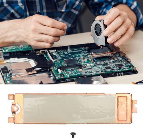 SSD Heat Sink Cover, Made of Aluminum Alloy Long Life and High Practicality for Replacement Suitable for XPs 15 9500 9510 9520 Suitable for NVME M.2 NGFF SSD in Kuwait