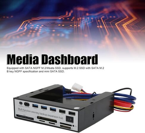 Multi Functional Media Instrument Board, Equipped with SATA NGFF M.2/MSATA SSD, Click Backup, Support Winxp, Vista, Win7, for Linux, Os X in Saudi Arabia