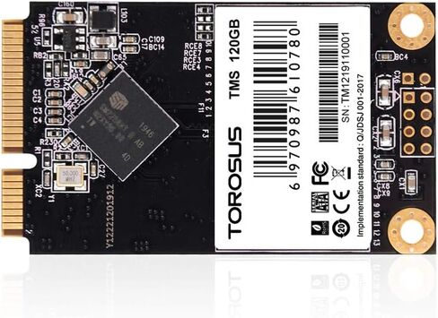 محرك أقراص الحالة الصلبة TOROSUS mSATA مقاس 50 * 30 مم سعة 120 جيجابايت للكمبيوتر المحمول أسود/أزرق in Kuwait