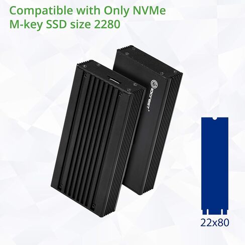 USB-C 3.1 M.2 M-key PCI-E NVMe-يستند إلى NVMe-حاويات خارجية تدعم مزدوجة الجانب 2230/2242 / 2260/2280 in Saudi Arabia