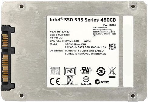انتل SSDSC2BW480H6R5 480 جيجا بايت 535 سلسلة SSD SATA 6 جيجا بايت in Saudi Arabia