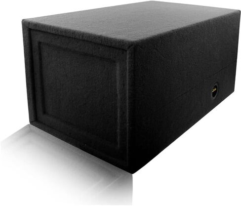 4.0 Cu. Ft. Ported/Vented MDF Sub Woofer Enclosure Box [Black] for Car Subwoofer(s) (4.0 ft^3 @ 32Hz) | Premium MDF Construction | Made in U.S.A. (Dual 12" Round) in Saudi Arabia