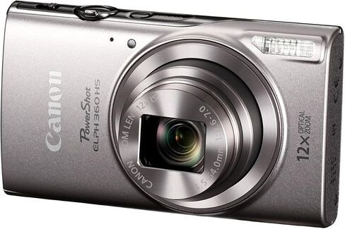 Canon PowerShot ELPH 360 Digital Camera w/ 12x Optical Zoom and Image Stabilization - Wi-Fi & NFC Enabled (Black) | 12x Optical Zoom, Image Stabilization - Wi-Fi, NFC Enabled in Saudi Arabia