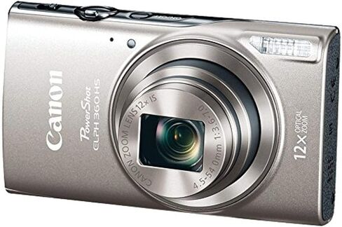 Canon PowerShot ELPH 360 Digital Camera w/ 12x Optical Zoom and Image Stabilization - Wi-Fi & NFC Enabled (Black) | 12x Optical Zoom, Image Stabilization - Wi-Fi, NFC Enabled in Saudi Arabia