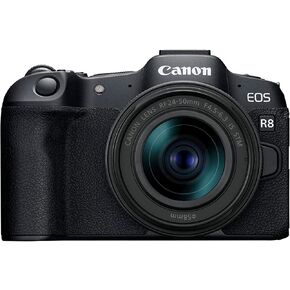 Canon EOS R8 Mirrorless Camera (Body Only), Full-Frame Hybrid Camera, 24.2 Megapixel CMOS Image Sensor, 4K Video, Content Creator Camera, Black