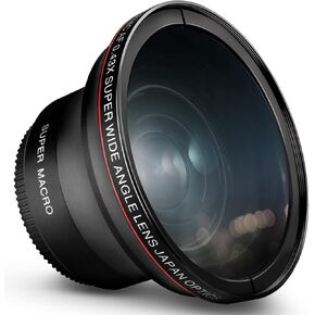 عدسة Altura Photo Professional عالية الدقة بزاوية واسعة 58 مم 0.43x (مع جزء ماكرو) لكاميرات Canon EOS 70D 77D 80D 90D Rebel T8i T7 T7i T6i T6s T6 SL2 SL3 DSLR