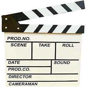 BERON Professional Vintage Movie TV Film Clapper Board Slate Cut Prop Director Clapper - أسود in Kuwait