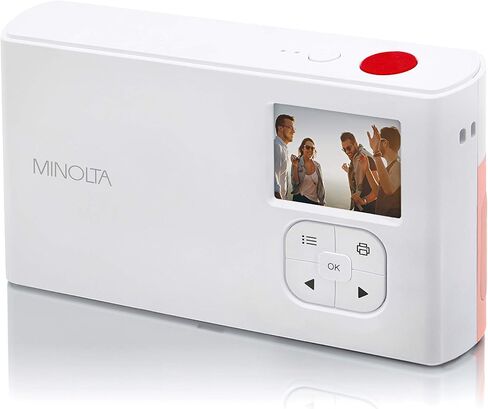 Minolta MNCP10 Instapix Instant Print Digital Camera, 10MP (Charcoal) | G-sensor protects important footage while loop recording keeps you ready for every drive. in Saudi Arabia