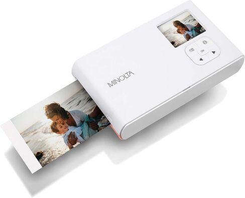 Minolta MNCP10 Instapix Instant Print Digital Camera, 10MP (Charcoal) | G-sensor protects important footage while loop recording keeps you ready for every drive. in Saudi Arabia