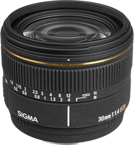 سيجما عدسة تركيز تلقائي عادية 30 ملم f/1.4 EX DC لكاميرات سوني الفا ومينولتا الرقمية SLR (300205) حزمة + حقيبة ظهر + بطاقة 64 جيجابايت + قارئ بطاقات + مجموعة تنظيف + حامل ثلاثي القوائم مرن + محفظة in Saudi Arabia