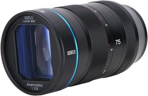 SIRUI 75mm F1.8 1.33X APS-C Anamorphic Lens for EF-M Mount, Blue Flare in Saudi Arabia