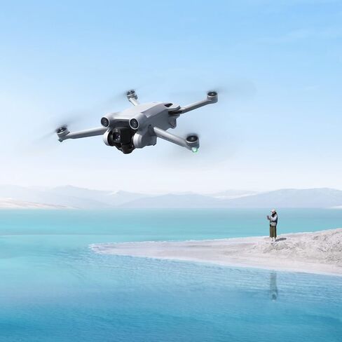 DJI Mini 3 Pro (DJI RC) – Lightweight and Foldable Camera Drone with 4K/60fps Video, 48MP Photo, 34-min Flight Time, Tri-Directional Obstacle Sensing, Ideal for Aerial Photography and Social Media in Saudi Arabia