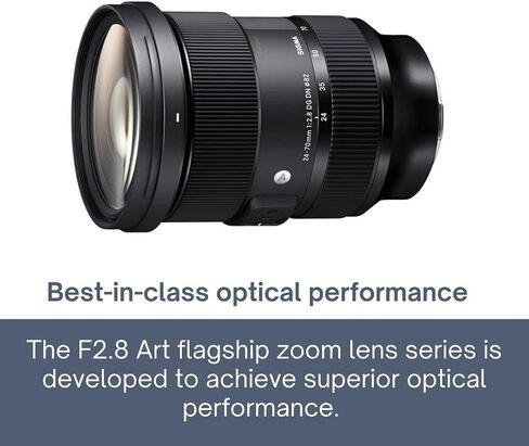 إطار كامل من Sigma 24-70 ملم f/2.8 DG DN Art Zoom متوافق مع عدسات تثبيت Sony E-Mount مع قرص صلب LaCie Rugged Mini سعة 1 تيرا وحزمة بطاقة ذاكرة SD سعة 64 جيجا (3 منتجات) in Saudi Arabia