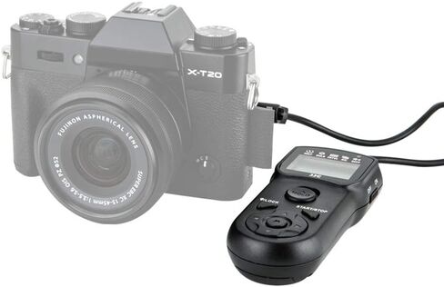 JJC Intervalometer Timer Remote for Fujifilm X-T30 III II X-T5 X-T4 X100VI | Time Lapse Shutter Release for Fuji X-T20 X-T3 X100V X100F X100T X-H2 X-H2S GFX100SII GFX100 GFX 50R 50S X-PRO3 X-T100 & More in Saudi Arabia