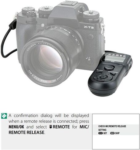 JJC Intervalometer Timer Remote for Fujifilm X-T30 III II X-T5 X-T4 X100VI | Time Lapse Shutter Release for Fuji X-T20 X-T3 X100V X100F X100T X-H2 X-H2S GFX100SII GFX100 GFX 50R 50S X-PRO3 X-T100 & More in Saudi Arabia