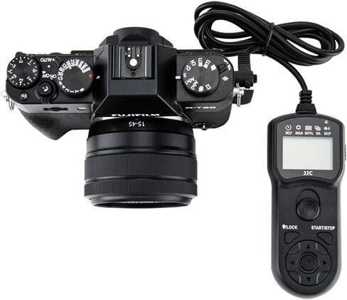 JJC 2.5mm Remote Shutter Release Cable Cord for Fuji Fujifilm X-T5 X-T4 X-T3 X-T2 X-T30 II X-T30 X-T20 X-Pro2 X-E3 X-A5 X-A10 X-H1 X100F X100T GFX 50S & More Cameras Compatible with RR-100 Remote in Saudi Arabia