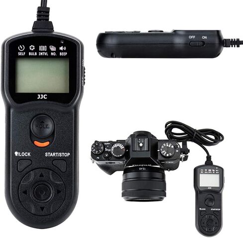 JJC 2.5mm Remote Shutter Release Cable Cord for Fuji Fujifilm X-T5 X-T4 X-T3 X-T2 X-T30 II X-T30 X-T20 X-Pro2 X-E3 X-A5 X-A10 X-H1 X100F X100T GFX 50S & More Cameras Compatible with RR-100 Remote in Saudi Arabia