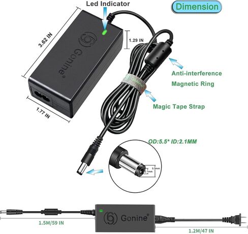 ACK-E6 AC Power Adapter Gonine Decode ACK-E6 + DR-E6 DC Coupler Kit (LP-E6/LP-E6N Battery Replacement) for Canon EOS 70D/7D, EOS 60D/6D, EOS 5D Mark II III, EOS 5DS, EOS 5DS-R Camera. in Saudi Arabia
