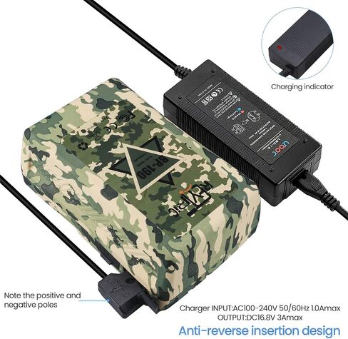 190Wh(13400mAh) V Mount/V-Lock Battery Compatible Video Camera Camcorder Broadcast LED Light with D-Tap Charger in Saudi Arabia