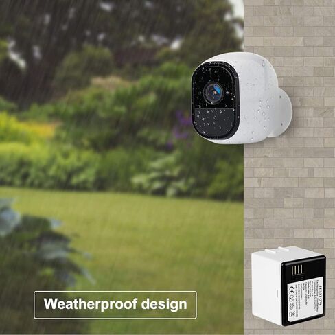 بطارية بديلة JESSPOW لـ Arlo Pro، Arlo Pro 2 (VMA4400)، عبوتان من بطاريات ليثيوم أيون قابلة لإعادة الشحن بقدرة 2580 مللي أمبير في الساعة لـ Arlo Pro/Pro 2 [فقط لكاميرا Arlo Pro/Pro 2، غير متوافقة مع Ultra/Pro 3] in Kuwait