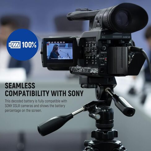 بطارية NEEWER 10050 مللي أمبير NP-F970 مع مجموعة شاحن سريع 20 وات PD، عبوتان بطارية بديلة لـ NP-F970/950/750/550 متوافقة مع كاميرا فيديو سوني in Saudi Arabia