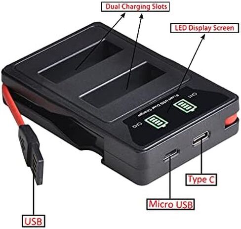 Pickle Power Battery and Charger Set Replacement for Nikon EN-EL5 ENEL5 MH-61 and Nikon CoolPix P3 P4 P80 P90 P100 P500 P510 P520 P530 P5000 P5100 P6000 Coolpix 3700 4200 5900 7900 S10 in Saudi Arabia
