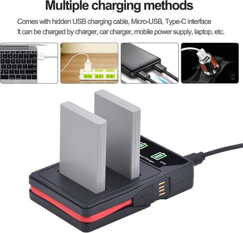 Pickle Power Battery and Charger Set Replacement for Nikon EN-EL5 ENEL5 MH-61 and Nikon CoolPix P3 P4 P80 P90 P100 P500 P510 P520 P530 P5000 P5100 P6000 Coolpix 3700 4200 5900 7900 S10 in Saudi Arabia