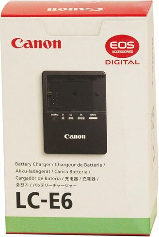كانون شاحن بطارية LC-E6 لجهاز كانون EOS 5D Mark II و7D و60D Digital SLR in Kuwait
