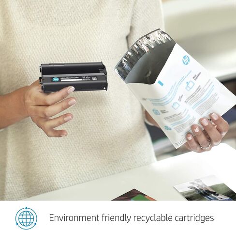 HP Sprocket Studio 4x6 Photo Paper & Cartridges (80 Sheets - 2 Cartridges) Starter Bundle in Saudi Arabia