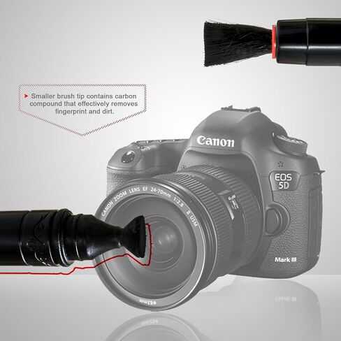 ال اس فوتوجرافي [عبوتان] فرشاة قلم تنظيف العدسات لعدسة كاميرا DSLR SLR دائرية أو مربعات، LGG582 in Kuwait