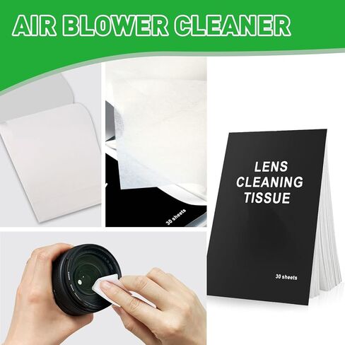 مجموعة تنظيف الكاميرا من ريفلاينج، تتضمن منظف عدسة الكاميرا 20 مل/منظف المستشعر 10 مل/قلم تنظيف العدسات / 16 ملم / ممسحة تنظيف / حقيبة / ورقة مناديل تنظيف / فرشاة / ماسحات in Kuwait