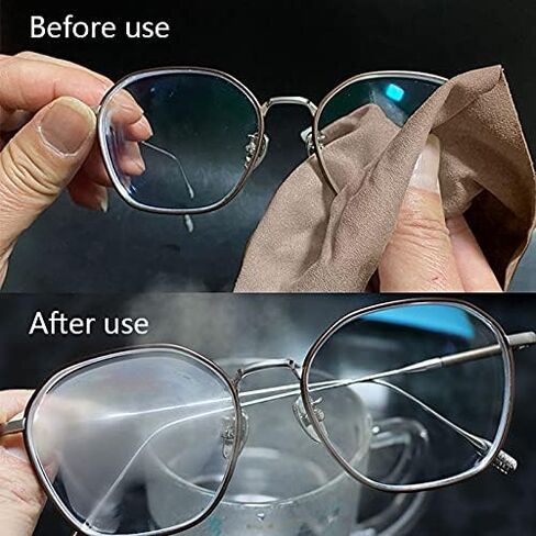 Multi-Purpose Microfiber Eyeglass & Lens & Screen & Glass & Camera & Photo & TV & Window &Jellery Cleaning Clothes - 10Packs, Black Grey in Saudi Arabia