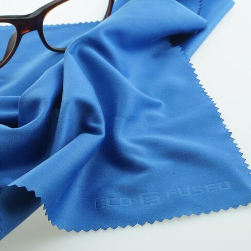 Eco-Fused Microfiber Cleaning Cloth - 12x12 Inch Microfiber Cloth - Pack of 5 Large Cleaning Cloths - Microfiber Cleaning Cloth for Electronics and Monitors in Saudi Arabia
