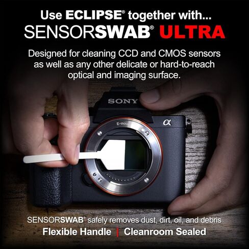 Eclipse Optic Cleaner for Sensors and Lenses - Digital Sensor Cleaner Solution - Camera Cleaning Fluid for Lenses, Sensors, Cameras, Binoculars, and Other Optical Products - Dropper Tip (15ml) - 0.5oz in Saudi Arabia