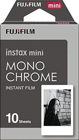Fujifilm Instax Mini Instant Film 4-PACK BUNDLE SET، أحادية اللون (10 × 2) + إطار أسود (10 × 2) 90 8 70 7s 50s 25 300 كاميرا SP-1 in Kuwait
